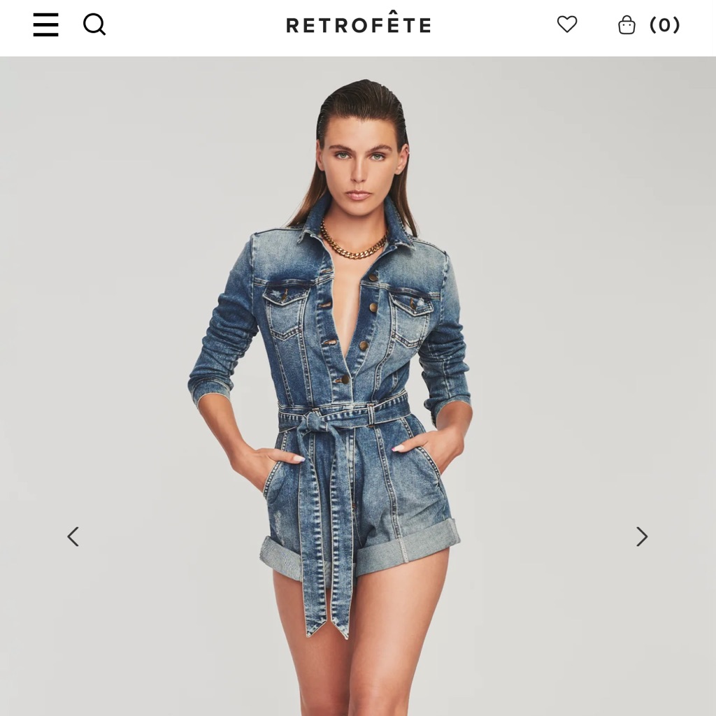 Retrofet Denim Kerry Romper